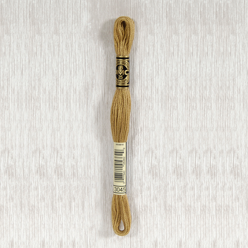 [DMCStrandedCotton3045] DMC Stranded Cotton 3045 Dark Yellow Beige