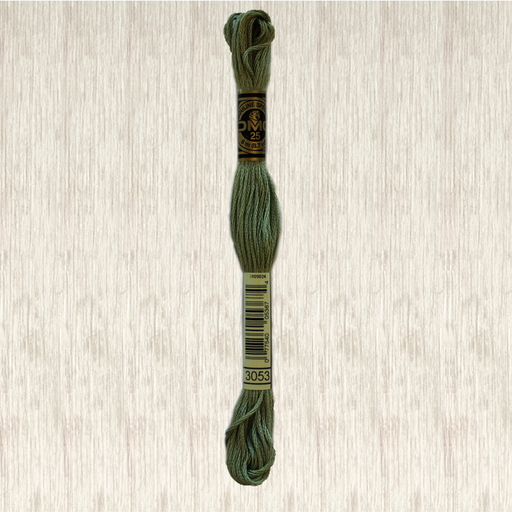 [DMCStrandedCotton3053] DMC Stranded Cotton 3053 Green Gray