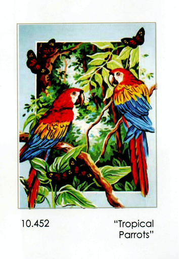 [Grafitec10452] Grafitec 10.452 Tropical Parrots