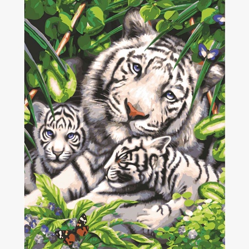 [Grafitec11881] Grafitec 11.881 White Tiger and Cubs
