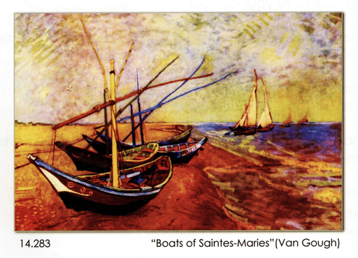 [grafitec14283] Grafitec 14.283 Boats of Saintes Maries