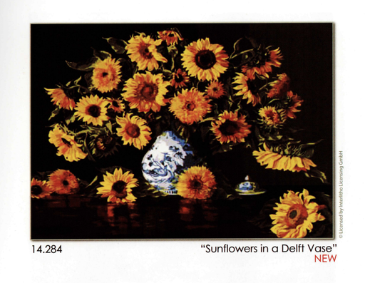 [grafitec14284] Grafitec 14.284 Sunflowers in a Delft Vase