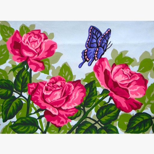 [Grafitec6244] Grafitec 6.244 Pink Roses and Butterfly