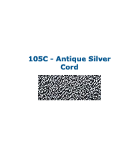 [W52383] Kreinik Balger Cord 105C Antique Silver Cord