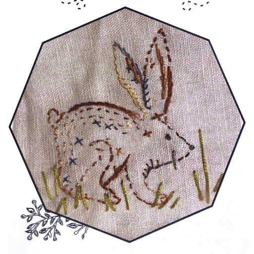 [hares-nest-stitchery-hare-stencil] Hare's Nest Stitchery Hare Stencil