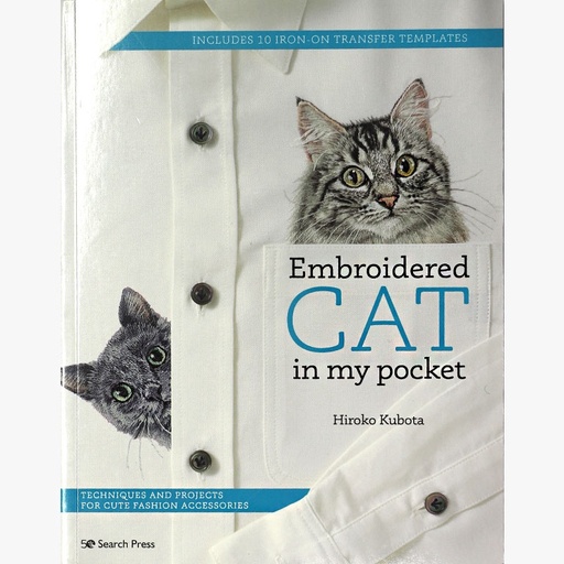 [embroideredcatinmypocketbyhirokokubota] HIROKO KUBOTA Embroidered Cat in my Pocket