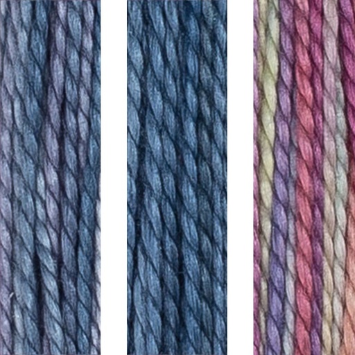 [house-of-embroidery-perle-12-p1-abc] House of Embroidery Perle 12 01 A,B,C True Blue