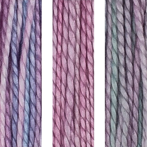 [house-of-embroidery-perle-8-p15-abc-pansy] House of Embroidery Perle 8 15 A,B,C Pansy