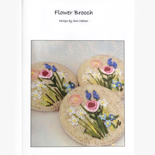 [anamallah-flowerbroochkit] Ana Mallah Flower Brooch kit