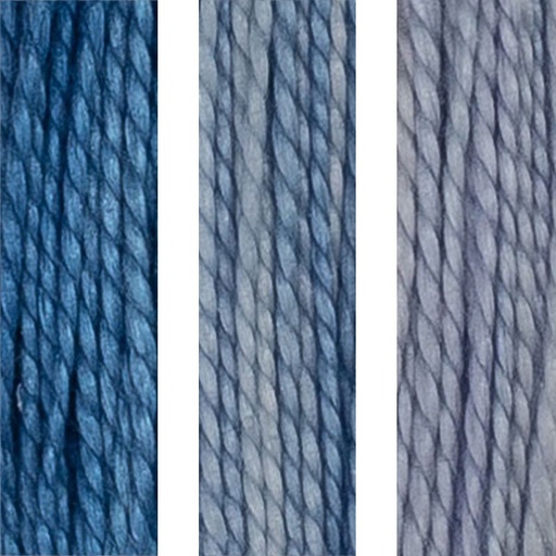 [HouseofEmbroideryPerle8P95ABCDelphinium] House of Embroidery Perle 8 95 A,B,C Delphinium