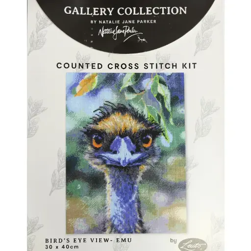 [583104-NJP.006] Leuts Natalie Jane Parker Cross Stitch Kit Birds Eye View Emu