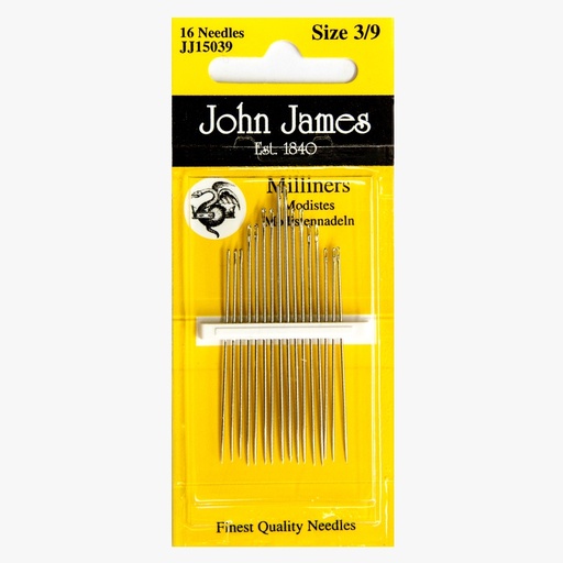 [JohnJamesMillinerssize39] John James Milliners Needles Size 3/9
