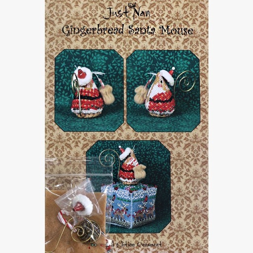 [just-nan-gingerbread-santa-mouse] Just Nan Gingerbread Santa Mouse