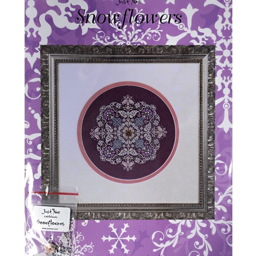 [just-nan-snowflowers-cross-stitch-pattern] Just Nan Snowflowers Cross Stitch Pattern