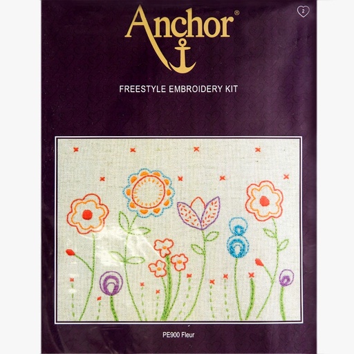 [anchorfreestyleembroiderykitfleur] Anchor Freestyle Embroidery Kit Fleur