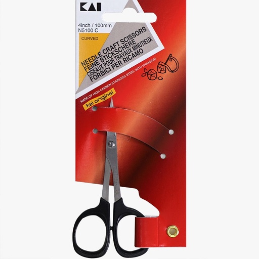 [kai-curved-needle-craft-scissors-100mm] Kai Curved Needle Craft Scissors 100mm