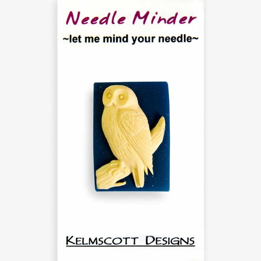 [kelmscottneedleminderowlonbranch] Kelmscott Snowy  Owl On Branch  Needle Minder