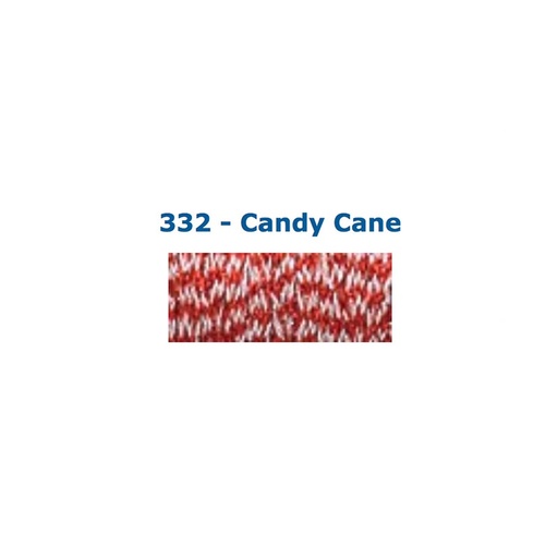 [KreinikThreadFine8Braid332] Kreinik Fine #8 Braid 332 Candy Cane