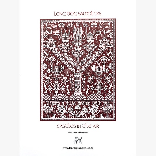 [longdogsamplerscastlesintheaircountedcrossstitchpattern] Long Dog Samplers Castles in the Air