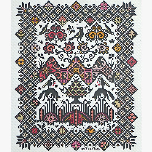 [long-dog-samplers---coddiwomple--counted-cross-stitch-pattern] Long Dog Samplers Coddiwomple