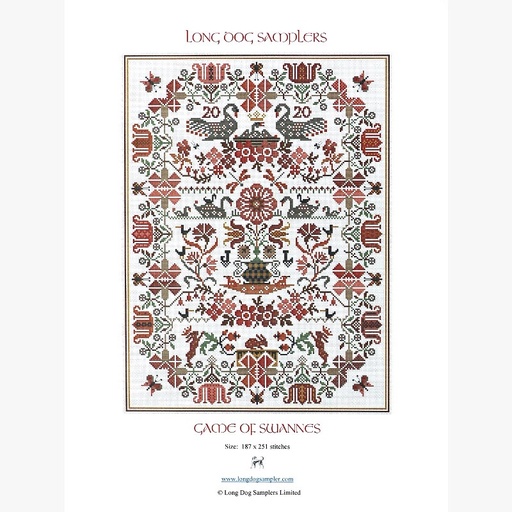[longdogsamplersgameofswannescountedcrossstitchpattern] Long Dog Samplers Game of Swannes