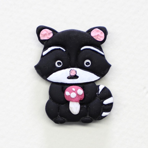 [modern-threaded-wonders--needle-minder-racoon] Modern Threads  Needle Minder Racoon