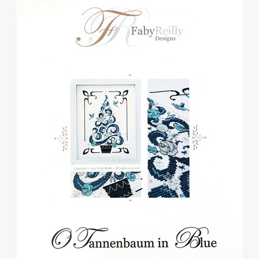 [otannenbauminbluecountedcrossstitchpattern] O Tannenbaum in Blue counted cross stitch pattern