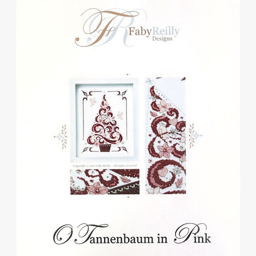 [otannenbauminpinkcountedcrossstitchpattern] O Tannenbaum in Pink Counted Cross Stitch Pattern