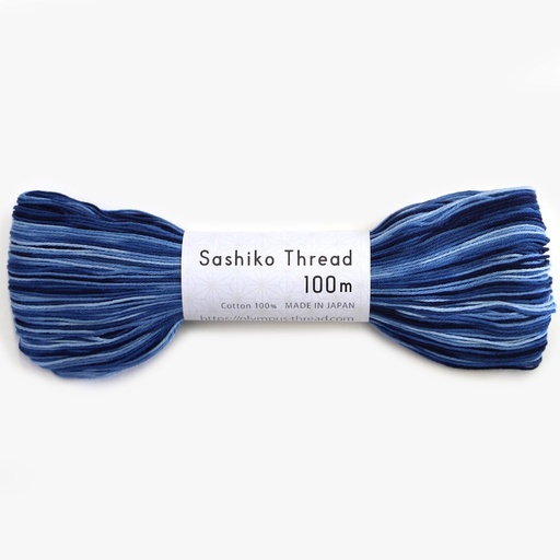 [olympus-sashiko-thread-157-indigo-varieagated] Olympus Sashiko Thread 157 Indigo Varieagated
