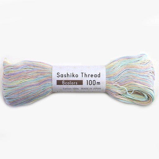 [olympus-sashiko-thread-302-gumball-pastel] Olympus Sashiko Thread 302 Gumball Pastel
