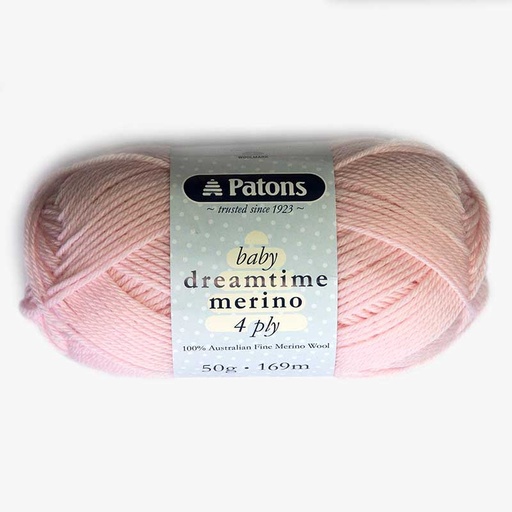 [Patonsbabydreamtimemerino8ply2959] Patons Baby Dreamtime Merino 4 Ply Wool 0333 Sweet Pink