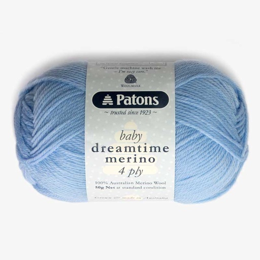[PatonsDreamtimeMerino4-ply3880] Patons Baby Dreamtime Merino 4 Ply Wool 3880 Blue
