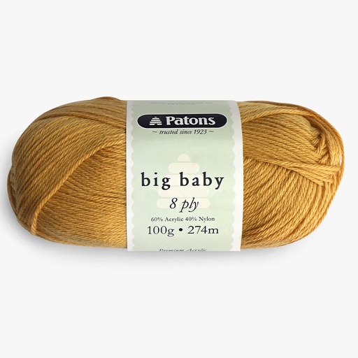 [PatonsBigBaby8Ply2591] Patons Big Baby 8 Ply Wool 2591 Ochre