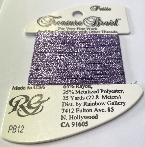 [RainbowGalleryPetiteTreasureBraidPB12Lavender] Rainbow Gallery Petite Treasure Braid PB12 Lavender