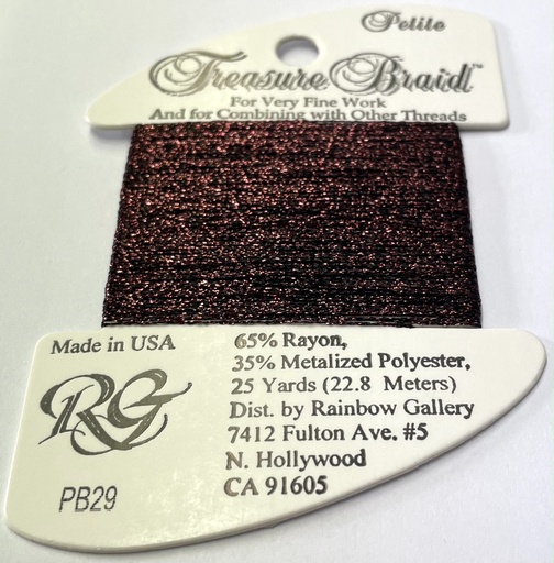 [RainbowGalleryPetiteTreasureBraidPB29Burgundy] Rainbow Gallery Petite Treasure Braid PB29 Burgundy
