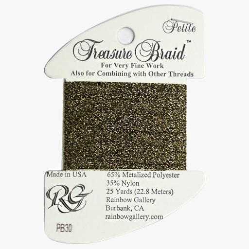 [RainbowGalleryPetiteTreasureBraidPB30BlackGold] Rainbow Gallery Petite Treasure Braid PB30 Black Gold