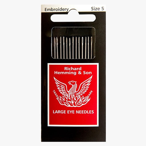 [richardhemmingembroiderycrewelsize5] Richard Hemming Embroidery / Crewel Needles Size 5