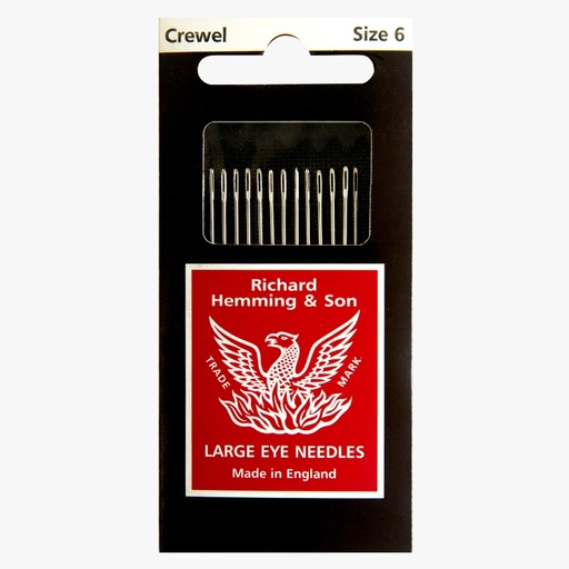 [RichardHemmingEmbroideryNeedlessize6] Richard Hemming Embroidery / Crewel Needles Size 6