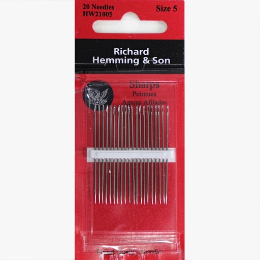 [richard-hemming-sharps-needles-size-5] Richard Hemming Sharps Needles Size 5