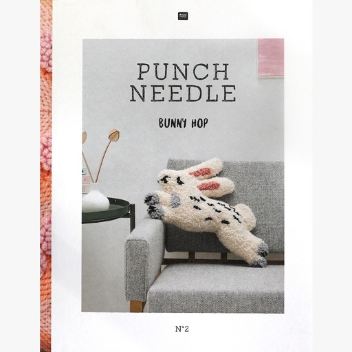 [ricopunchneedlebookbunnyhop] Rico Punch Needle Book Bunny Hop