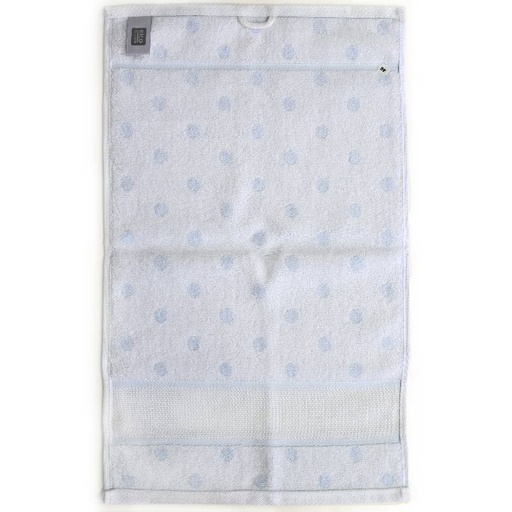 [rico-hand-towel-blue-with-white-spots] Rico Spotted Hand Towel Blue with White