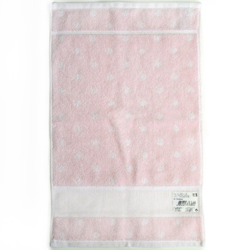 [rico-hand-towel-pink-with-white-spots] Rico Spotted Hand Towel Pink with White