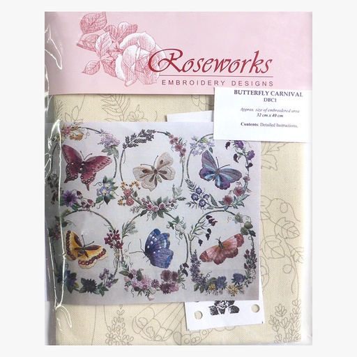 [butterflycarnivaldvc1] Roseworks Butterfly Carnival DBC1 Silk
