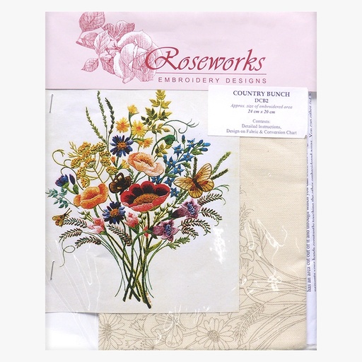 [roseworksembroiderydesignscountrybunchdbc2] Roseworks Country Bunch DCB2