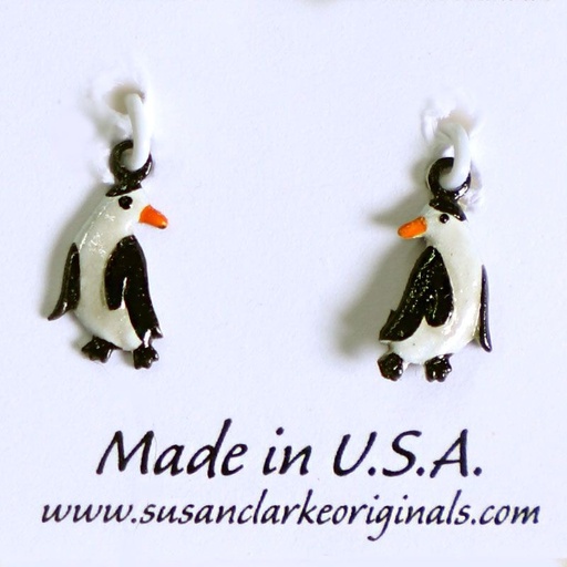 [susan-clarke-charm-1347---penguin-pair] Susan Clarke Charm 1347 Penguin Pair