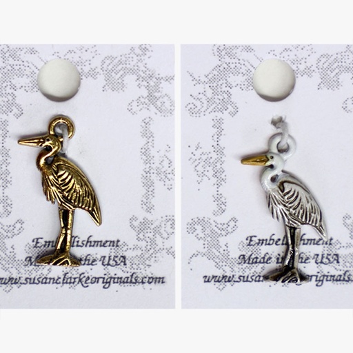 [susan-clarke-charm-heron] Susan Clarke Charm 1509 Stork
