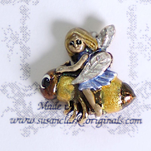 [SusanClarkeCharm535FairyonBee] Susan Clarke Charm 535 Fairy on Bee
