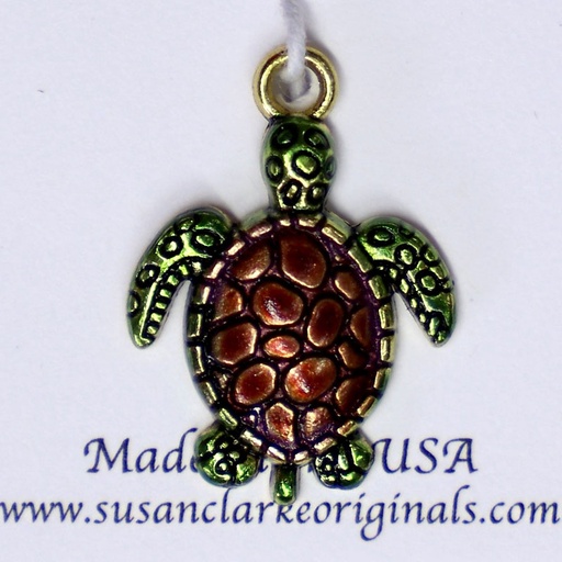 [susan-clarke-charm-635b-brown-turtle] Susan Clarke Charm 635B Brown Turtle