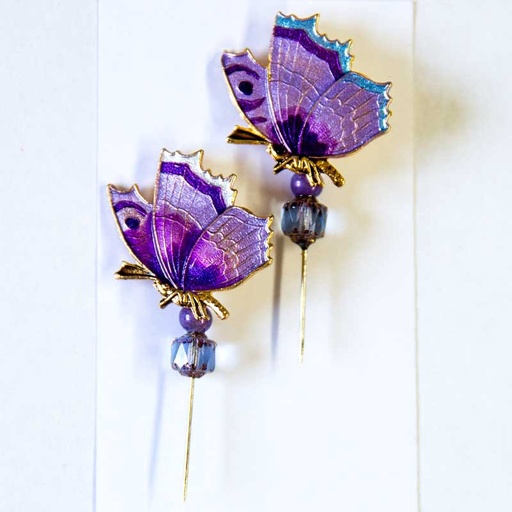 [susanclarkepin3013butterflypurple] Susan Clarke Pin 3013 Butterfly (Purple)