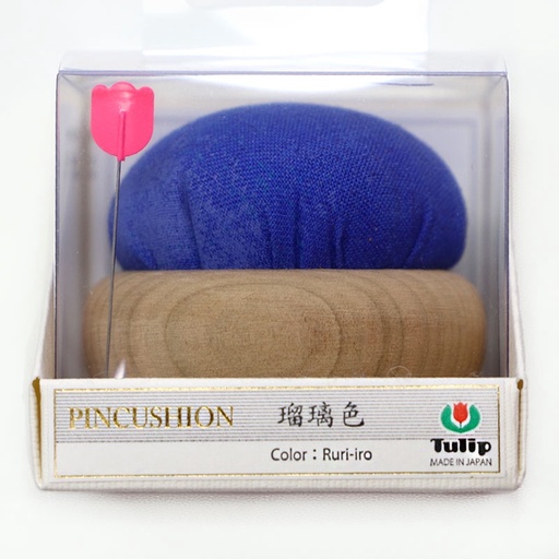 [tulippincushionblue] Tulip Pin Cushion Blue